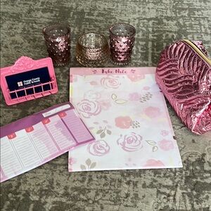 Pink cute office / desktop set